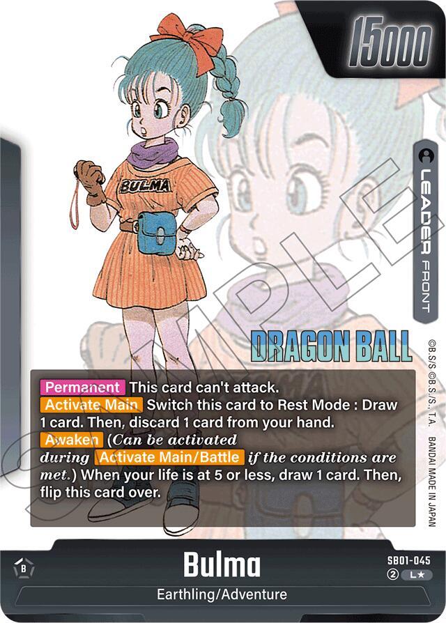 Bulma - SB01-045 (Gold) - Manga Booster 01 (SB01)