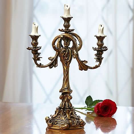 Disney Beauty and the Beast Live Action LE Lumiere Candlestick Candleabra