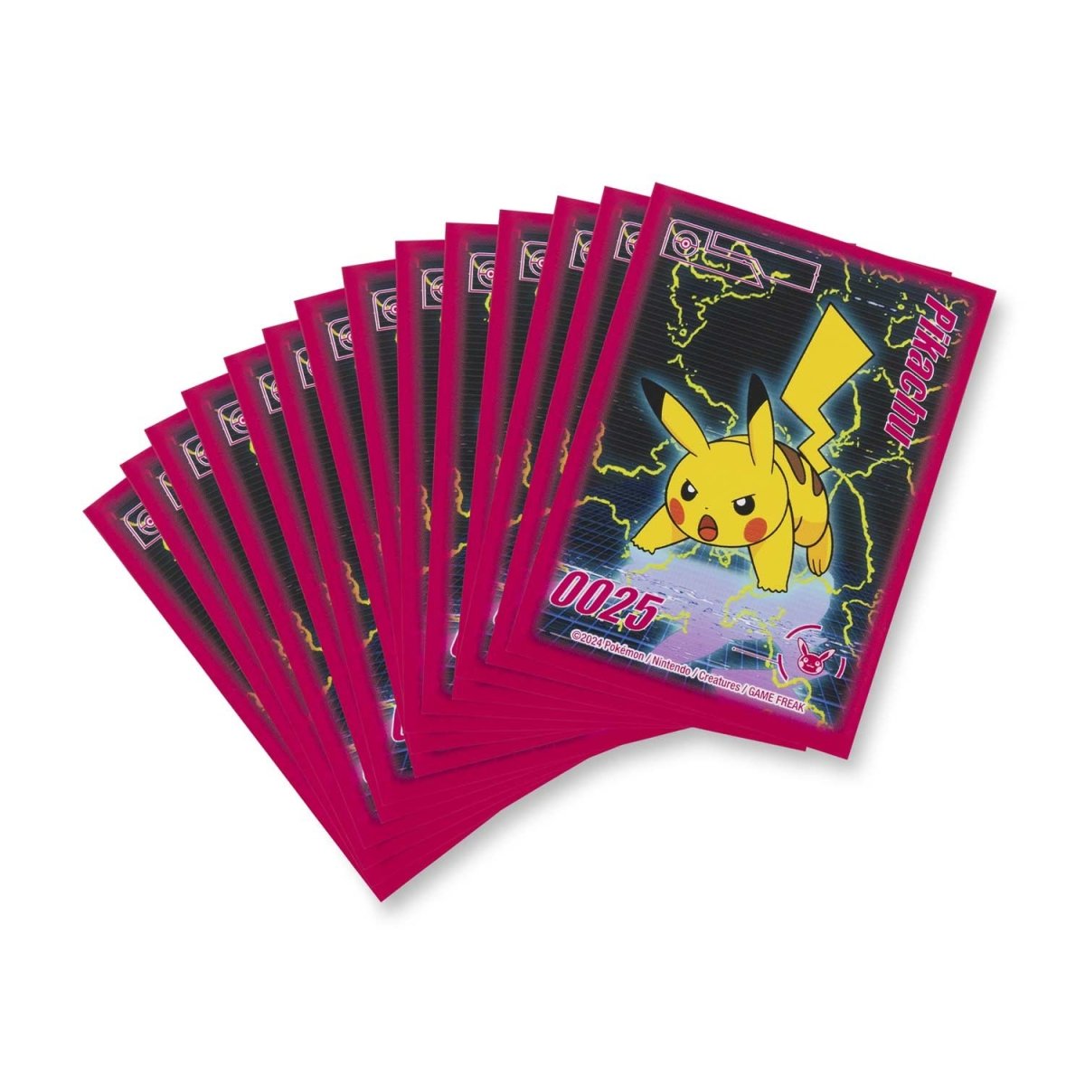 Pikachu Neon Charge Card Sleeves (65 Sleeves)