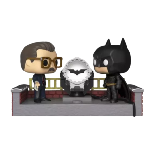 Funko POP! Movie Moment: Batman and Commissioner Gordon – Batman Begins #291 (Lights Up!)