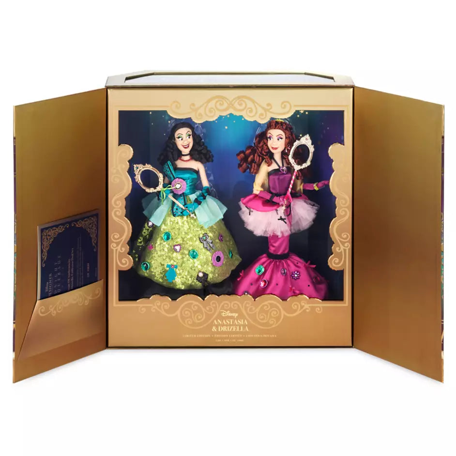 Anastasia & Drizella Limited Edition Doll Set – Cinderella – Disney Designer Collection Midnight Masquerade Series – Fashionably Late – 12 1/2'' – D23: The Ultimate Disney Fan Event