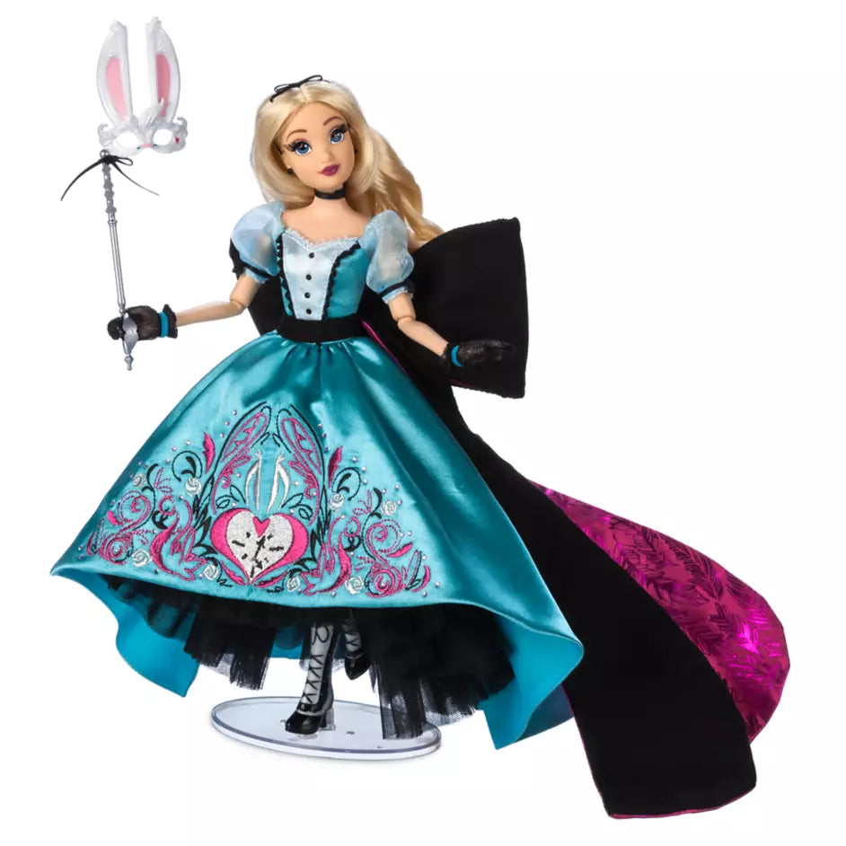 Disney Designer Collection Midnight Masquerade Series Limited Edition Alice Doll – Fashionably Late – D23: The Ultimate Disney Fan Event