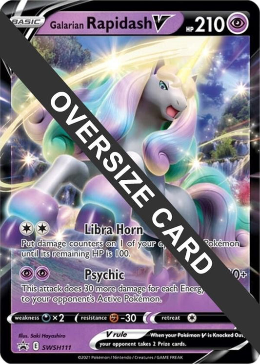 Galarian Rapidash V - SWSH111 - Jumbo Cards (PR)