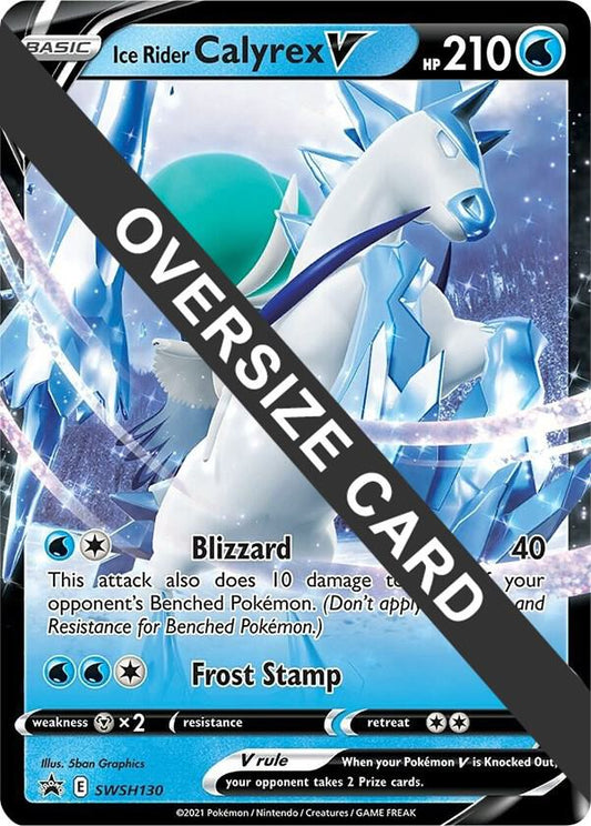 Ice Rider Calyrex V - SWSH130 - Jumbo Cards (PR)