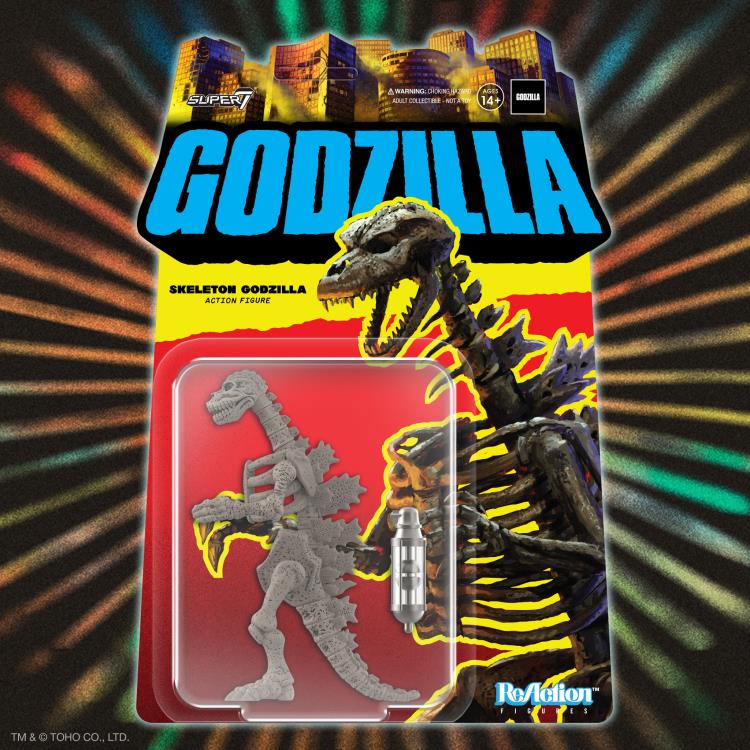 Toho ReAction Godzilla Skeleton (Grey) Action Figure