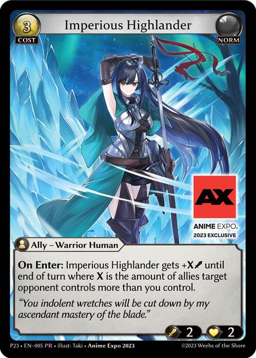 Imperious Highlander - Promotional Cards (P)