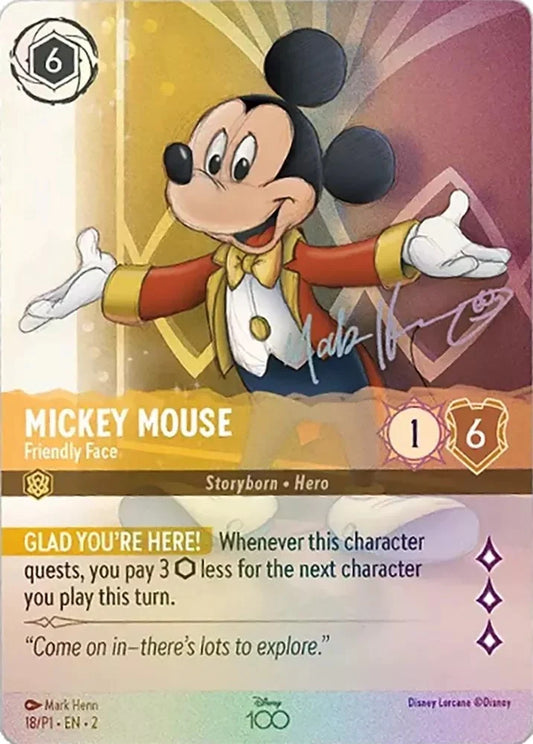 Mickey Mouse - Friendly Face (Alternate Art) - Disney100 Promos (D100)