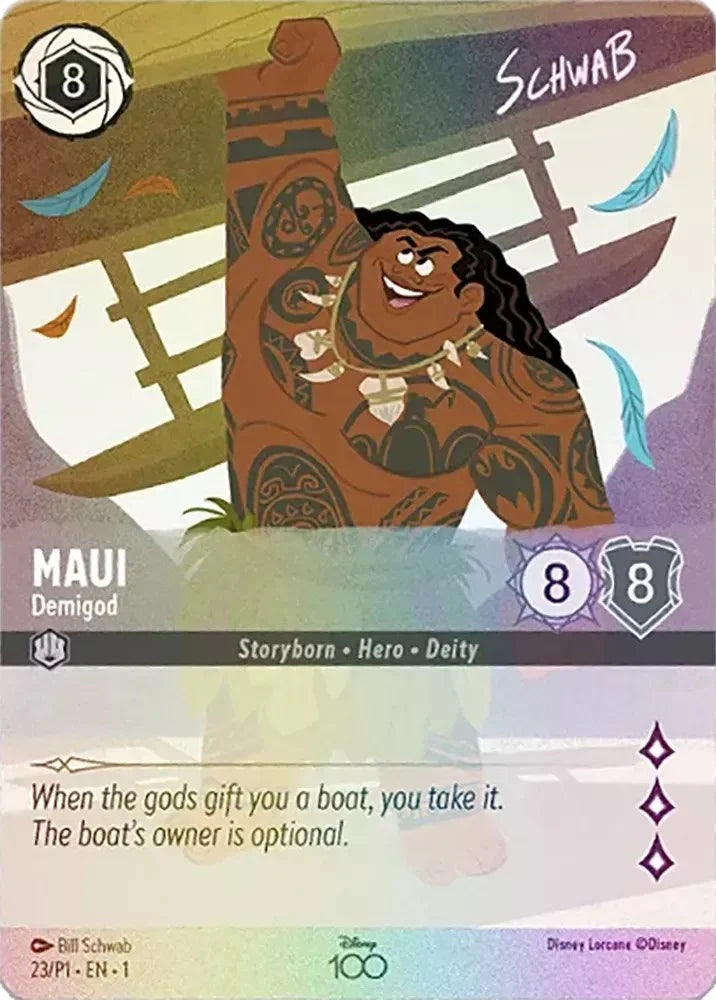 Maui - Demigod (Alternate Art) - Disney100 Promos (D100)