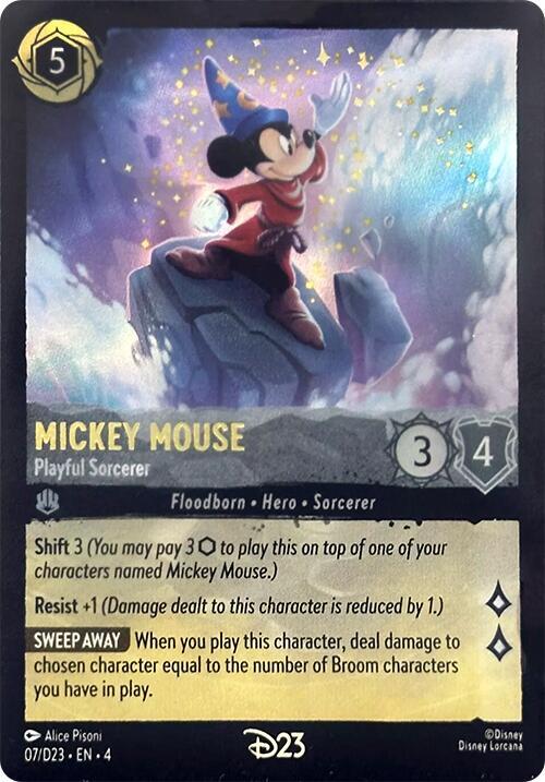 Mickey Mouse - Playful Sorcerer - D23 Promos (D23)