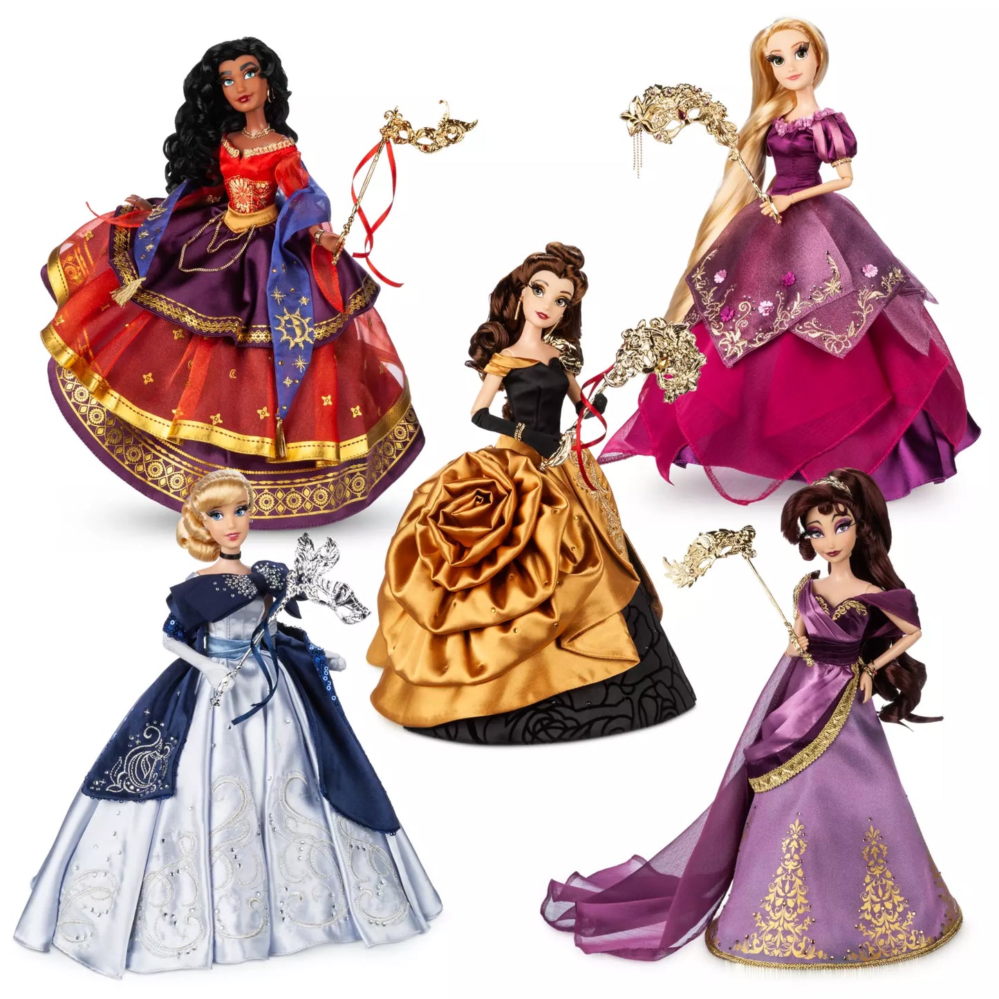 Disney Designer Collection Midnight Masquerade Princess Series Limited Edition Doll Set