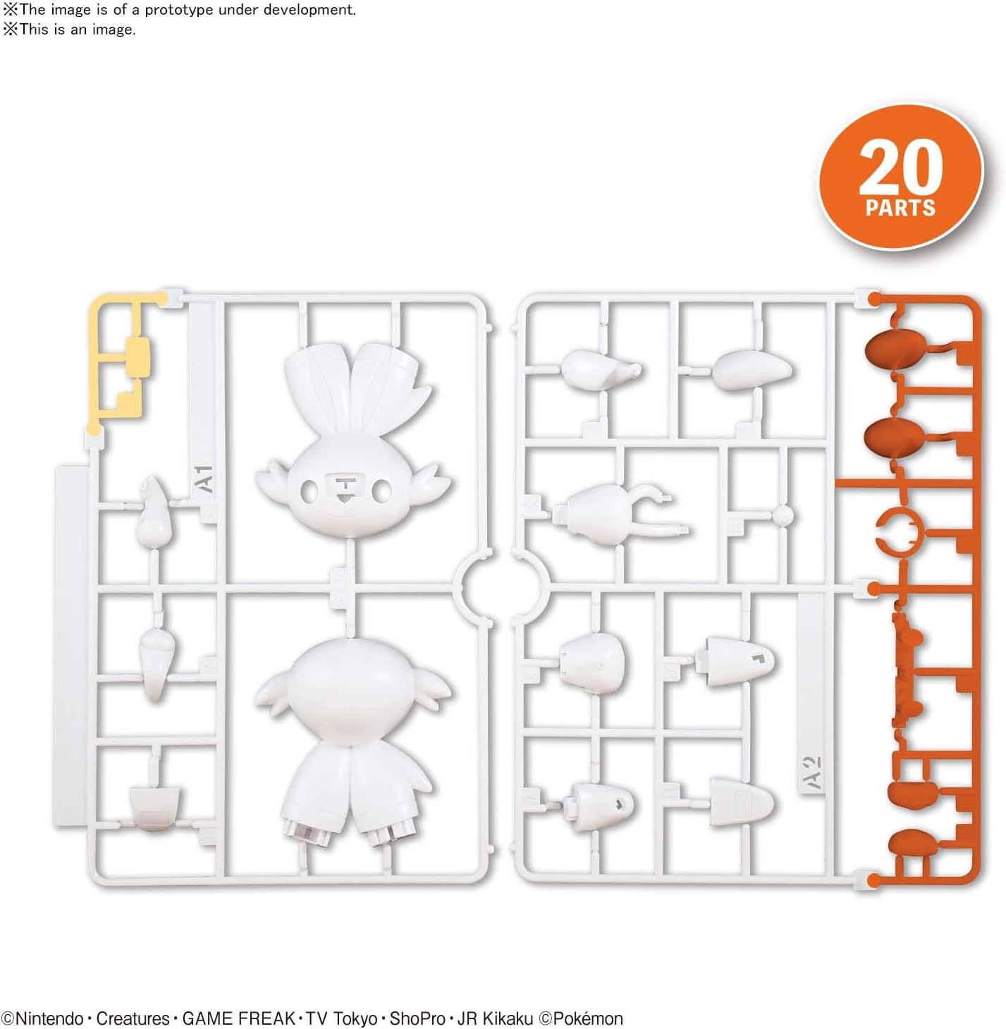 Pokémon - 05 Scorbunny, Bandai Spirits Pokémon Model Kit