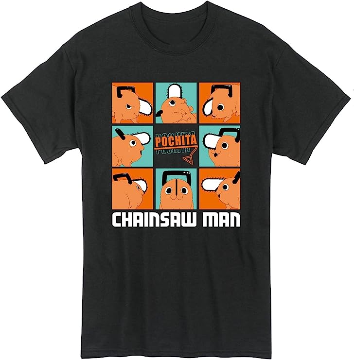 Chainsaw Man- Pochita's Many Expressions and Angles Men's T-Shirt