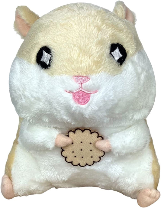 Yellow Hamster with Cookie Collectible Plush Toy