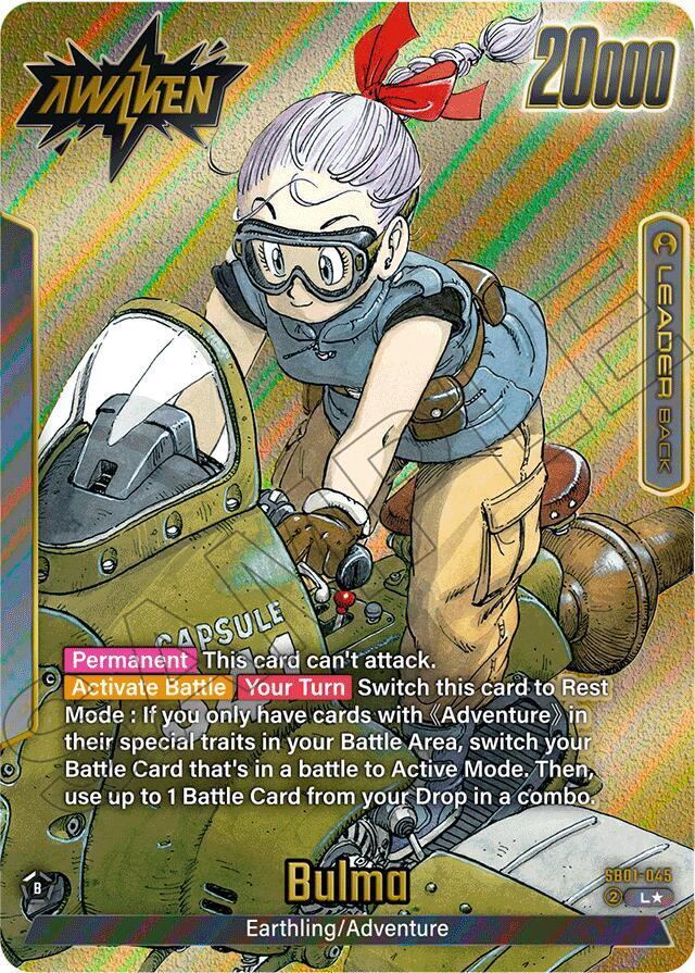 Bulma - SB01-045 (Gold) - Manga Booster 01 (SB01)