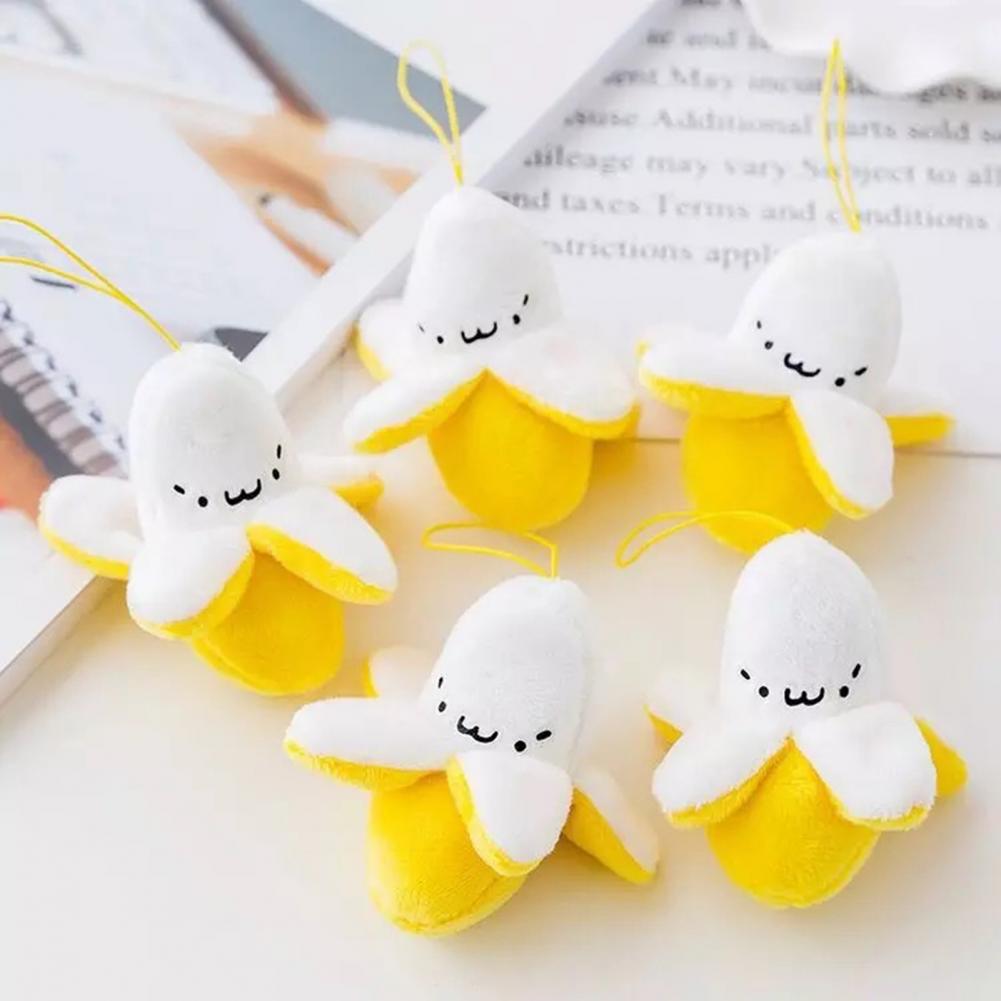 Adorable Mini Banana Plush Toy Keychain