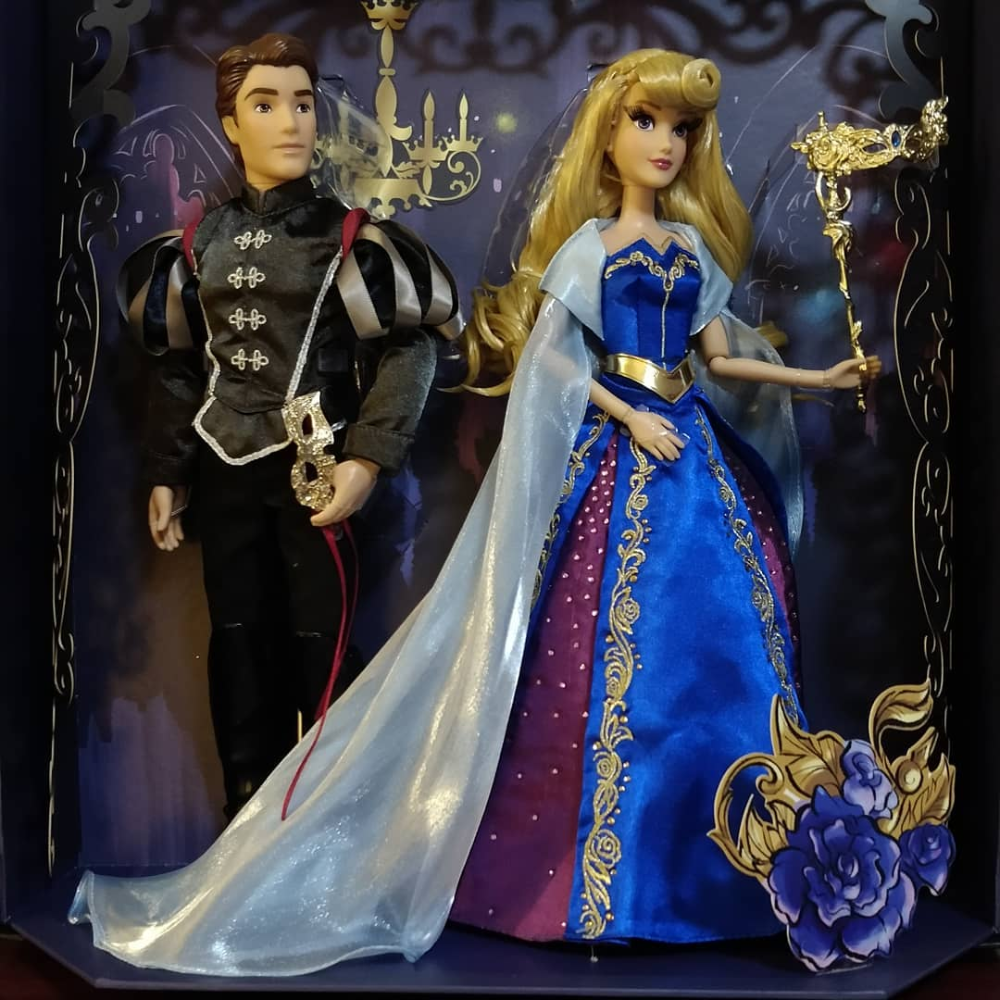 D23 Expo 2019 Disney Designer Midnight Masquerade Aurora and Phillip LE Doll