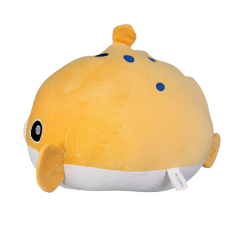 LARGE Takashoji Orange Puffer Fish - Round 1 Arcade Plush