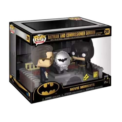 Funko POP! Movie Moment: Batman and Commissioner Gordon – Batman Begins #291 (Lights Up!)