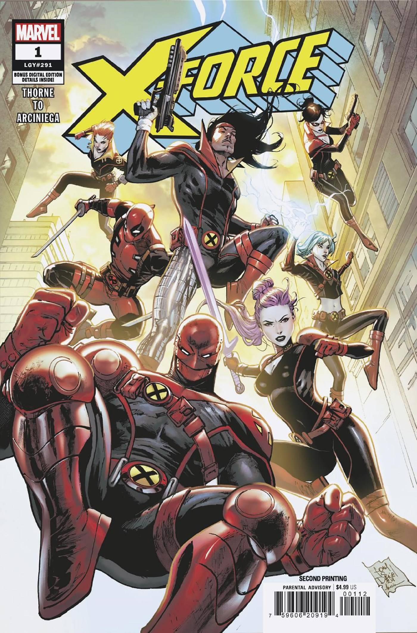 X-FORCE #1 2ND PTG TONY DANIEL VAR