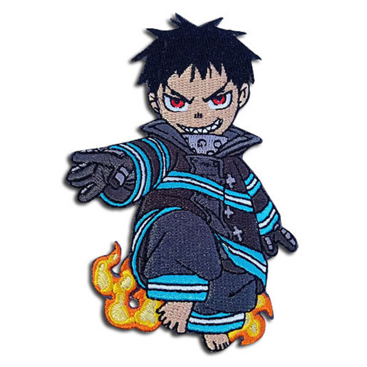 Fire Force SD Character Patch: Shinra, Arthur, Shinmon, Sergeant Symbol, Battalion Commander Symbol