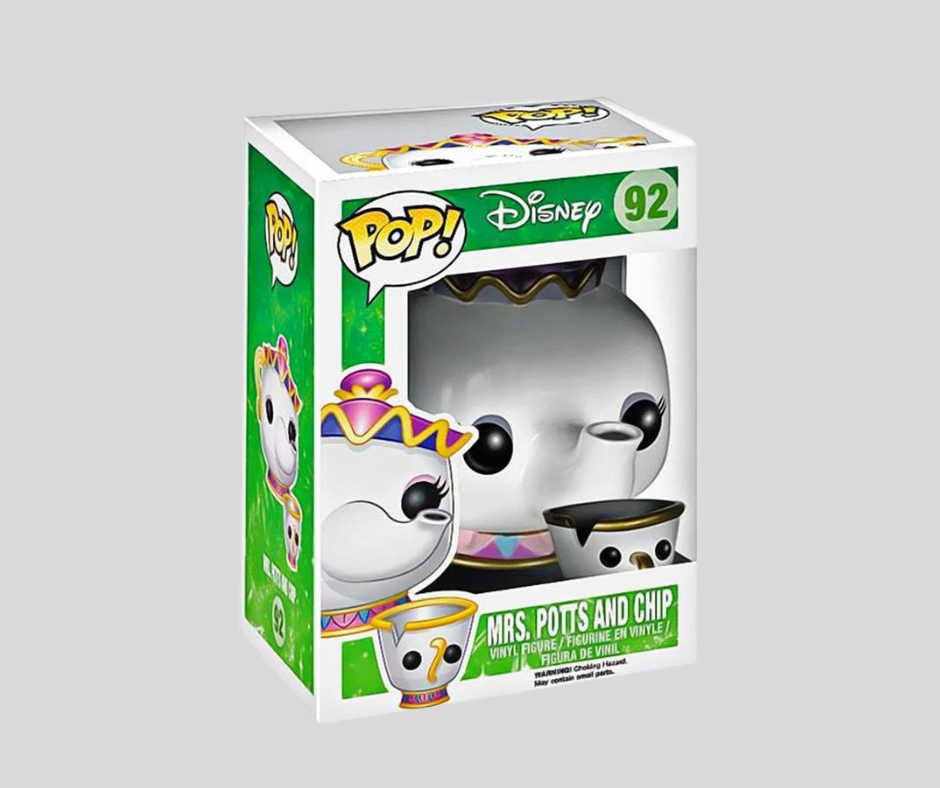 Beauty and the Beast Mrs. Potts and Chip Vinyl POP #92 VAULTED