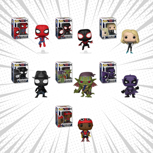 Spiderman Into The Spiderverse Funko POP Set of 7 NIB