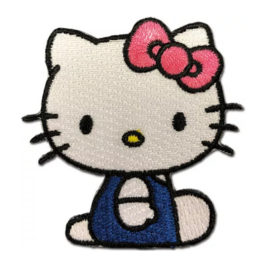 Hello Kitty 03 Sitting Pose in Blue Uniform Patch