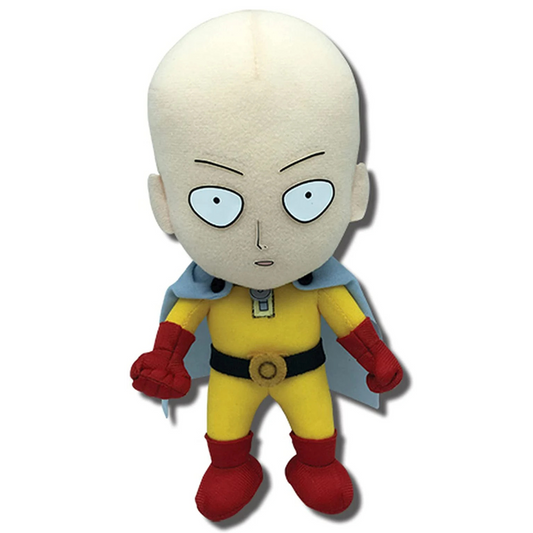 One Punch Man Saitama Stuffed Plush, 7.5"
