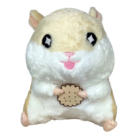 Yellow Hamster with Cookie Collectible Plush Toy