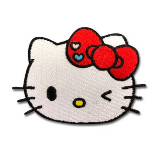 Hello Kitty 05 WINKING NO GLASSES WITH RED BOW WITH HEARTS