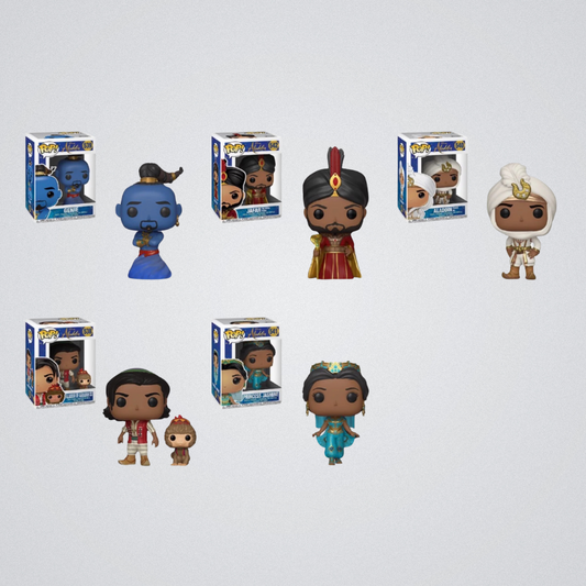 Aladdin Live Action Funko Pop Vinyl Collectible Complete Set of 5 NIB