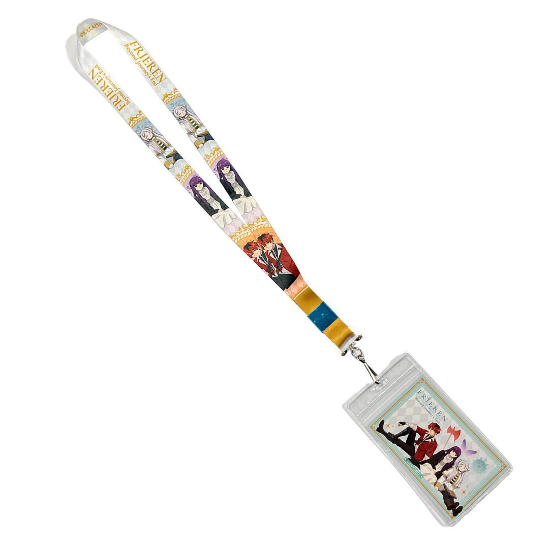 FRIEREN BEYOND JOURNEY'S END - THE PARTY OF THREE SIT TOGETHER ART LANYARD
