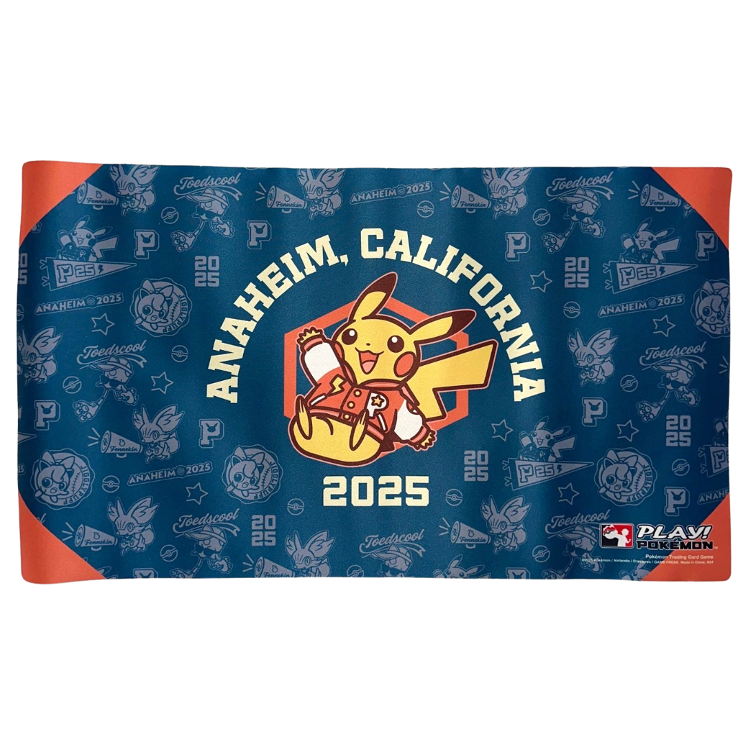 Pokemon World Championship 2025 Anaheim Exclusive Playmat Varsity Pikachu