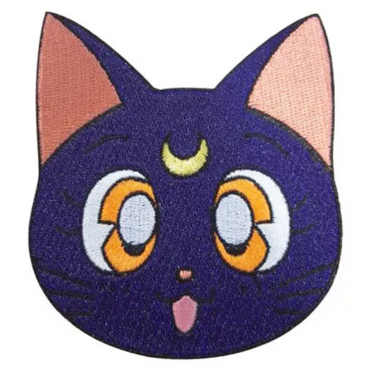 SAILOR MOON- LARGE LUNA HEAD PATCH