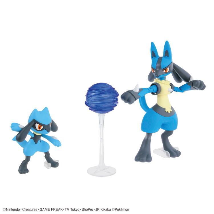 Pokemon Riolu & Lucario Model Kit Set