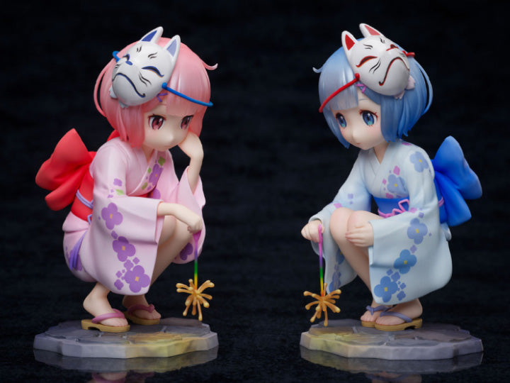 Re:Zero Starting Life in Another World F:Nex Ram & Rem (Childhood Summer Memories Ver.) 1/7 Scale Figure