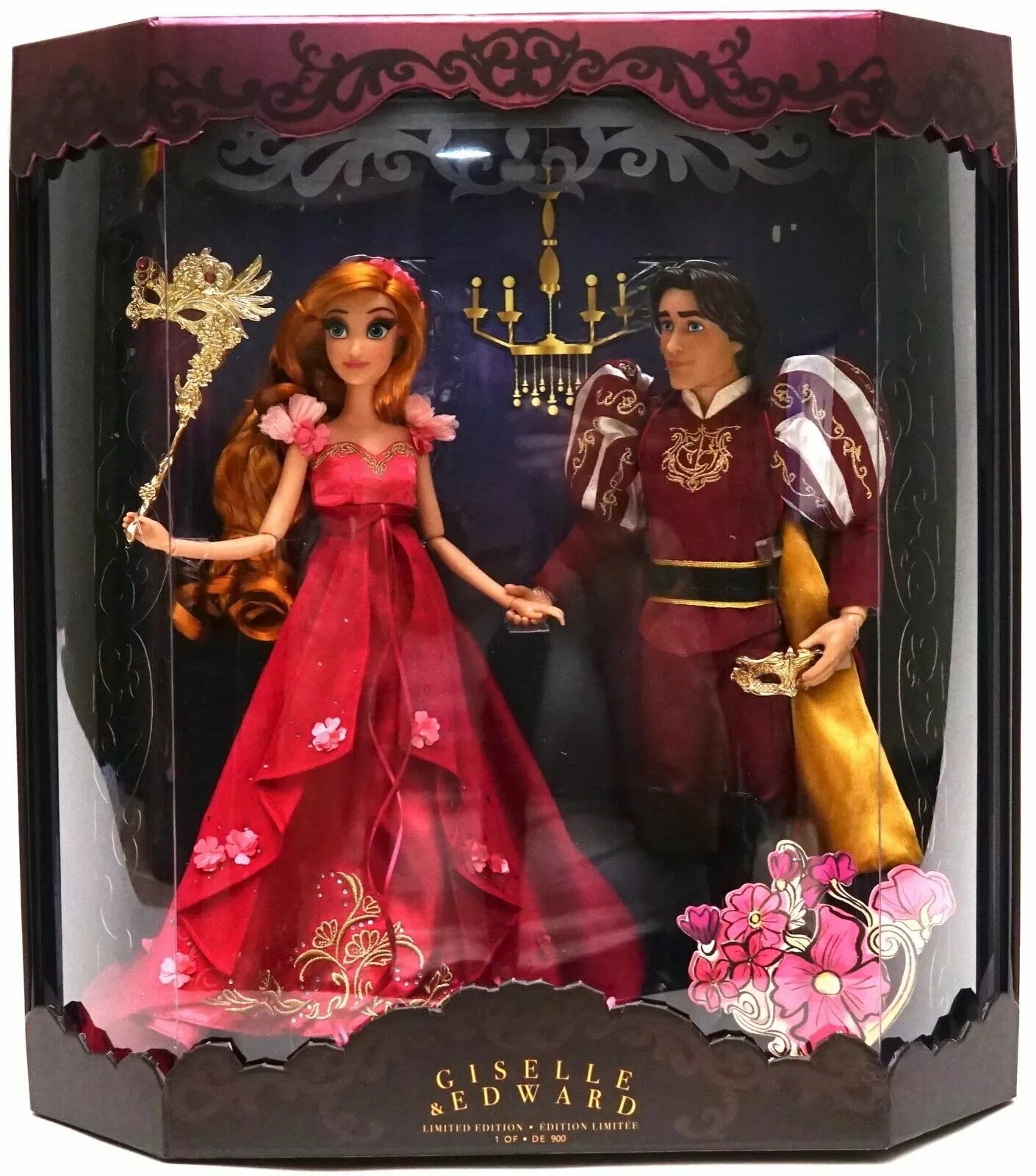 D23 Expo 2019 Disney Designer Midnight Masquerade Giselle & Edward LE Doll