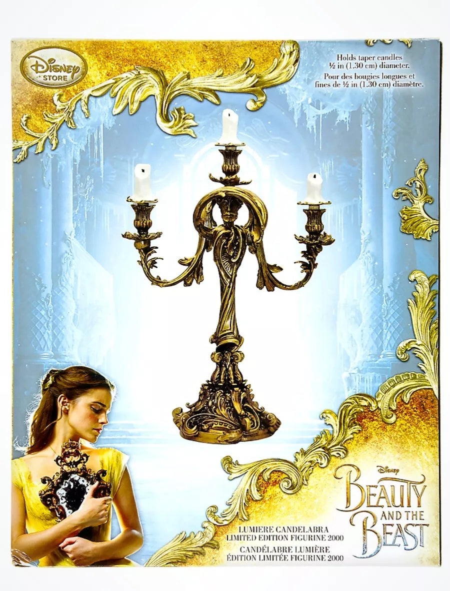 Disney Beauty and the Beast Live Action LE Lumiere Candlestick Candleabra