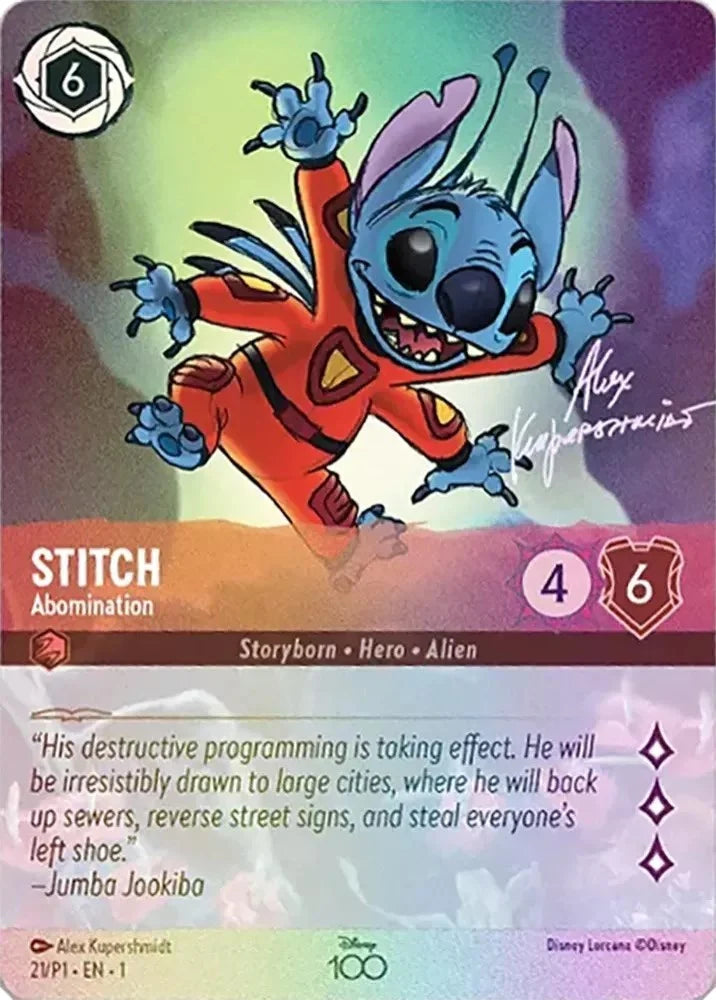 Stitch - Abomination (Alternate Art) - Disney100 Promos (D100)