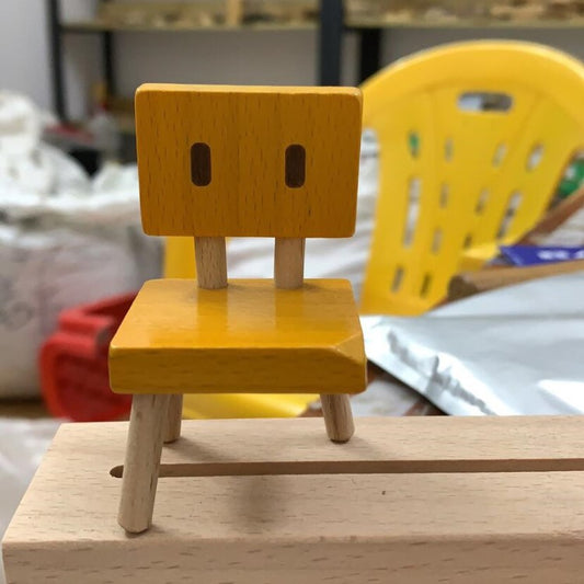 Suzume Movie Collectible Miniature Wooden Chair